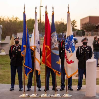 Crowley Veterans Plaza Ceremony, Nov. 10, 2021